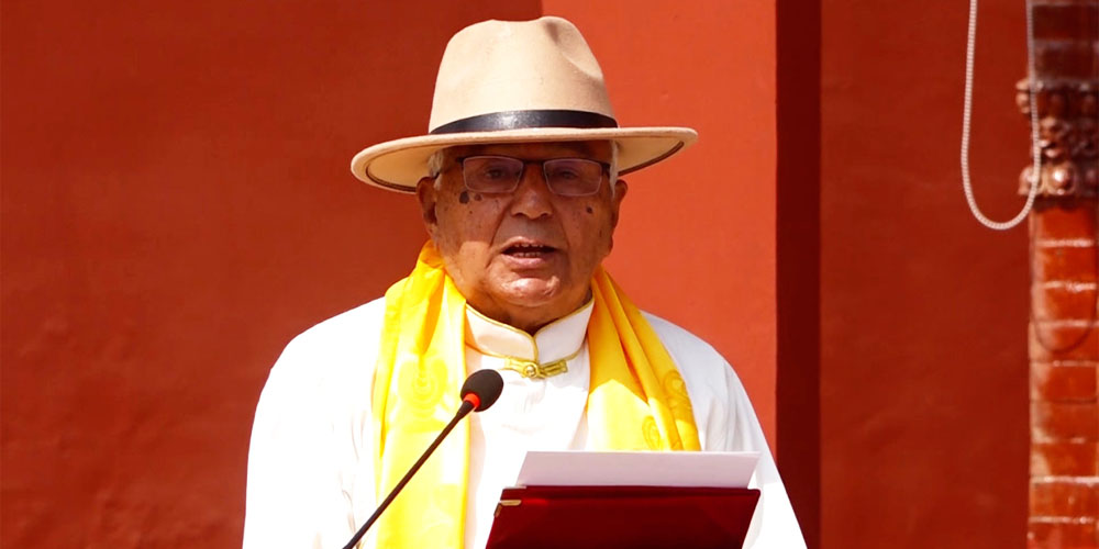 Significant contribution of  Sherpa community to enhance prestige of Nepal and Nepali: President