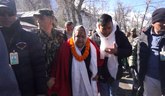PM Karki in Muktinath, directs to make election successful
