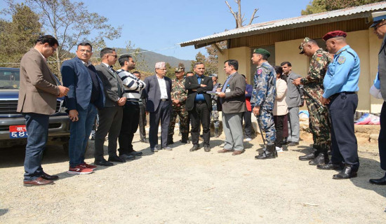 Home Minister inspects polling stations in Kathmandu and Makawanpur