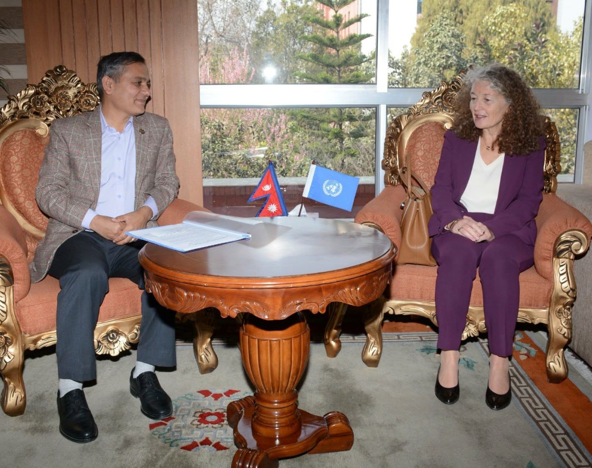 UN Resident Coordinator Yahia calls on Home Minister Aryal