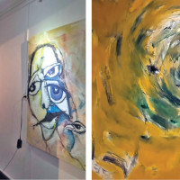 Elephant damages house of journo