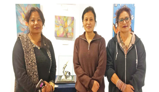 Joint art exhibition of three friends