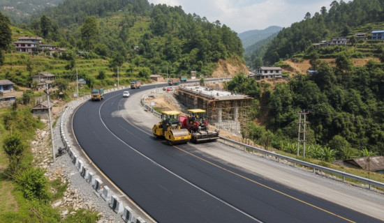 Work on  Naubise–Nagdhunga road section in final stage