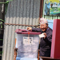 104-year-old woman votes in Mechinagar