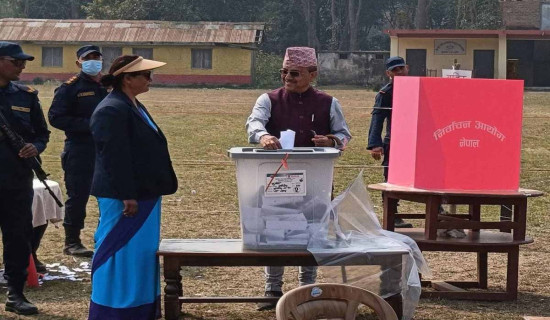 Former PM Oli caste vote from Balkot