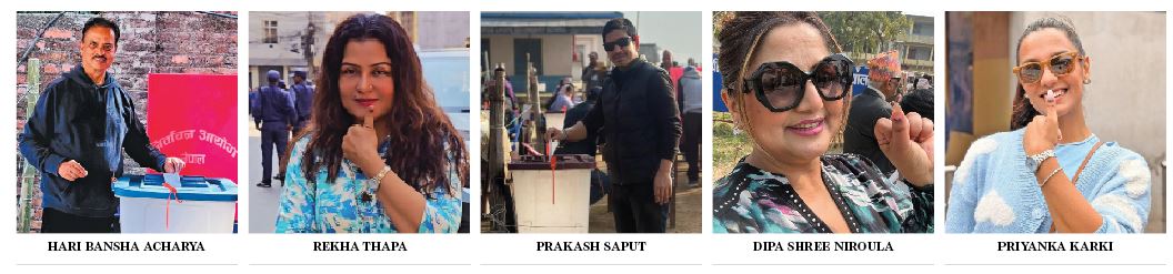 Celebrities cast votes actively