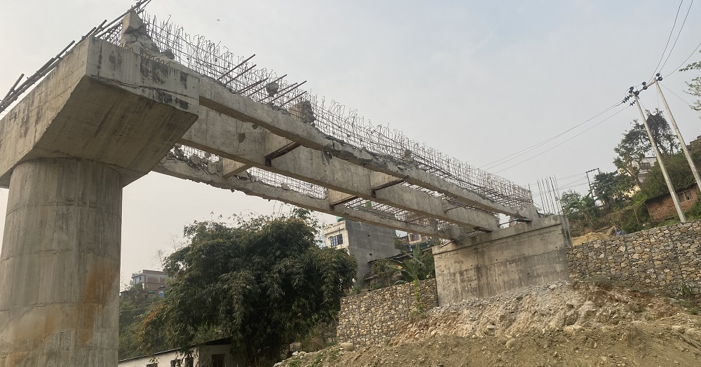 Bridge reconstruction starts after demolishing substandard structure