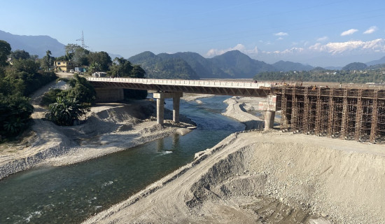 Construction of Madi bridge  sees 77per cent completion