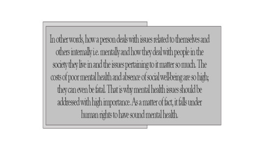 Mental Health Issues