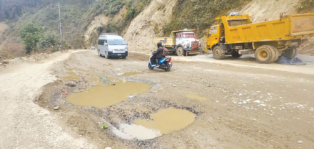 Dhulikhel-Khawa road: Transportation to halt at night for blacktopping