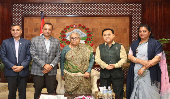 NC President Thapa calls on PM Karki