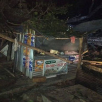 Students forced to take exams in the open