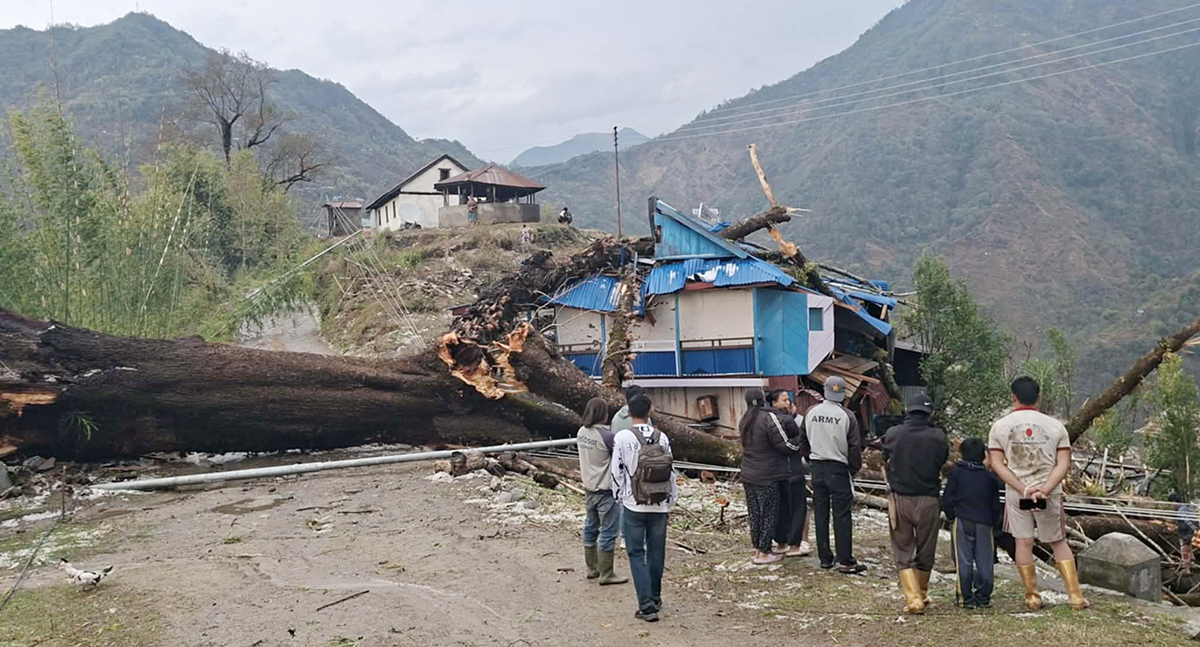 Private houses, public property damaged due to storm