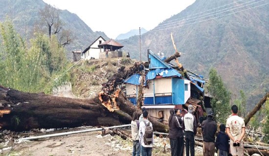 Foreign Minister Rana holds bilateral  meeting with Chinese counterpart Wang