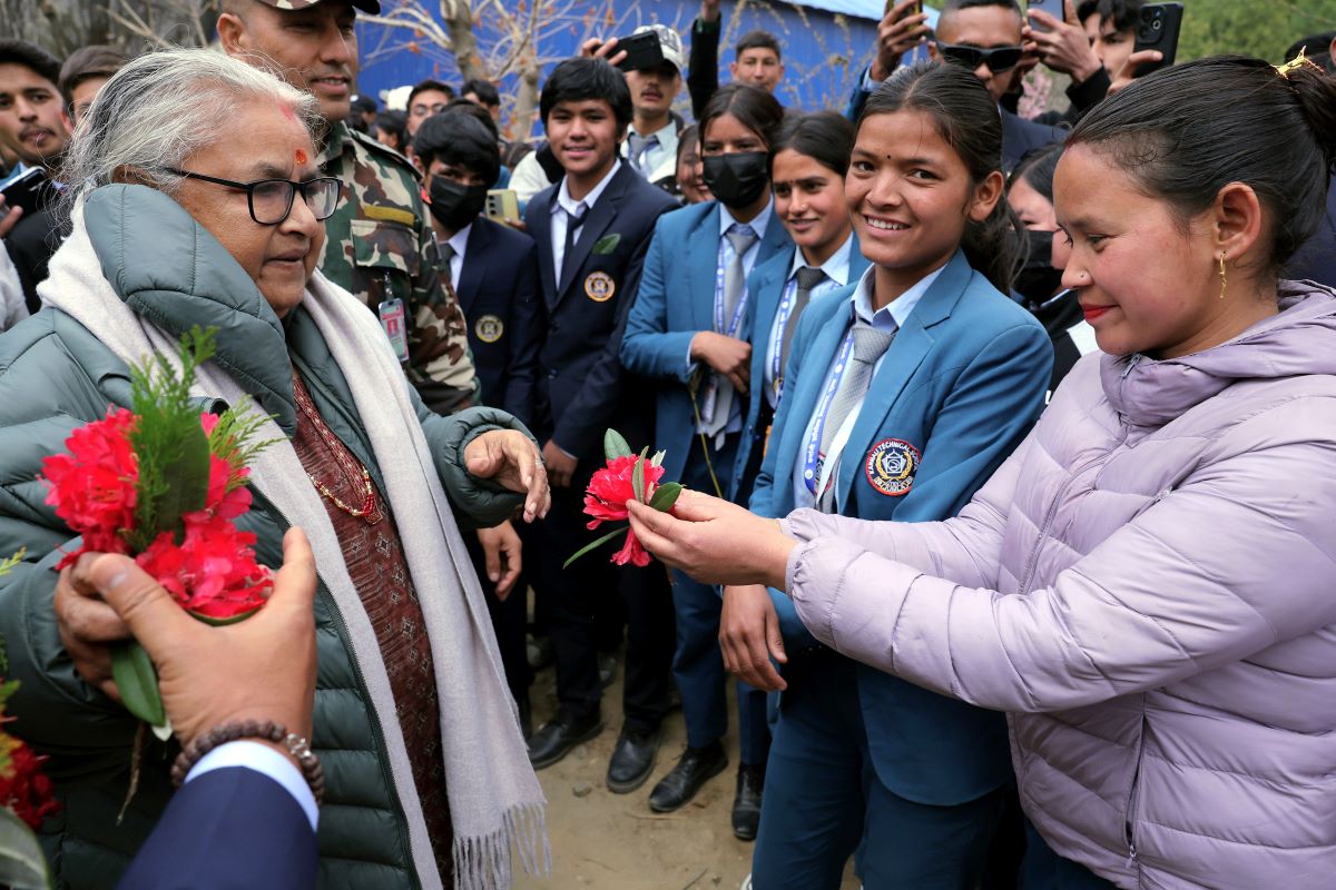 PM Karki inspects Jumla-based technical school