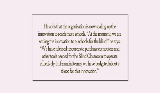 AI Boon For Blind Students