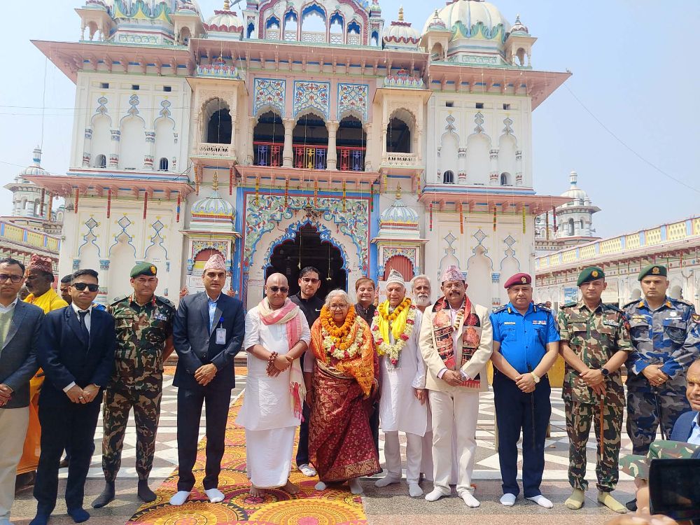 PM Karki offers prayers at Janaki Temple