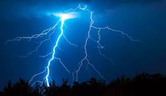 Six persons injured in lightning