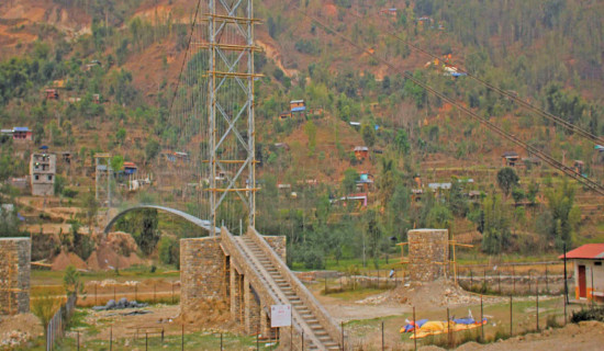 Suspension bridge brings relief to students