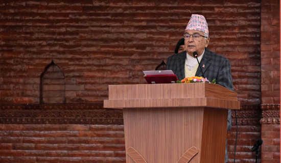 President Paudel calls for fulfilling people's mandate of nation-building