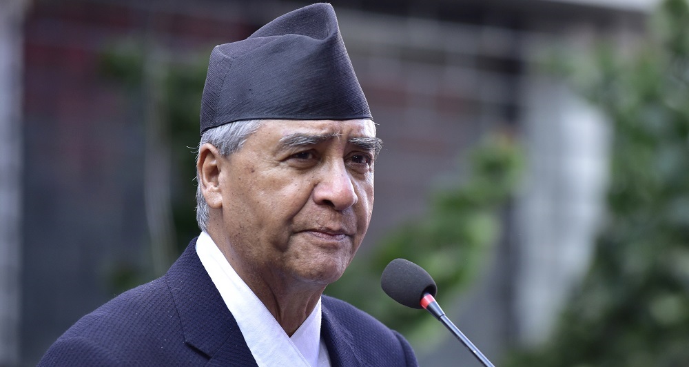NC outgoing president Deuba leaves for Hong Kong from Singapore