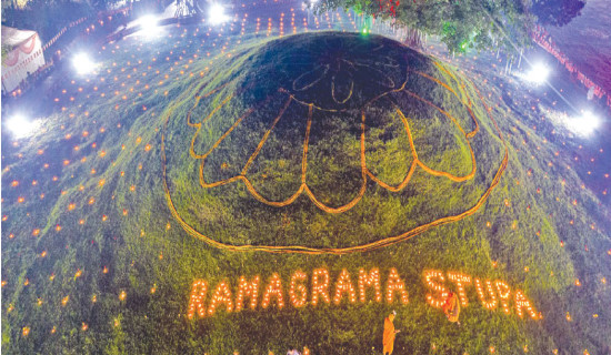 Ramgram Stupa, housing Lord Buddha's relics, awaits conservation