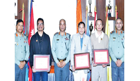 APF Chief Aryal presents ‘IG Commendations’