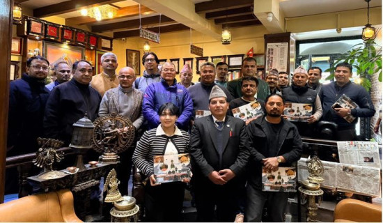 Book named 'Thamelka Sampadaharu' launched