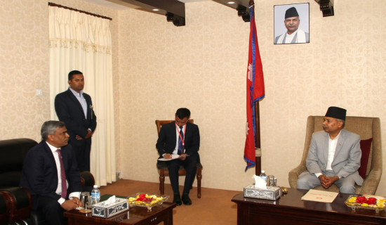 Bangladeshi Ambassador pays courtesy call on Vice President Yadav