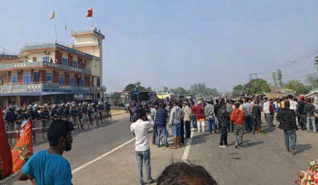 Clash in Bardiya: Police makes 10 rounds of blank fire