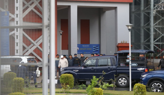 UML Chair Oli undergoing health check-up at Teaching Hospital