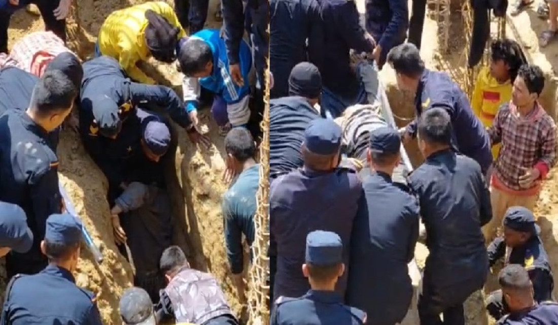 Worker buried under mudslide rescued alive in Dhankuta