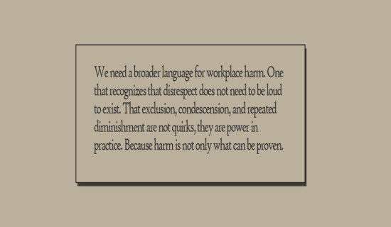 Workplace Harassment