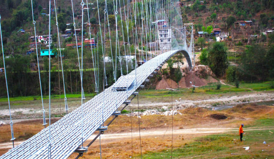 Bridge constructed five months before deadline