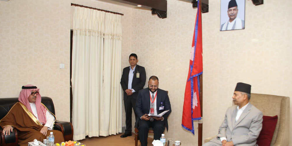 Ambassador of Saudi Arabia calls on Vice President Yadav