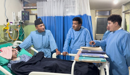 Home Minister visits Gen Z movement injured at hospital