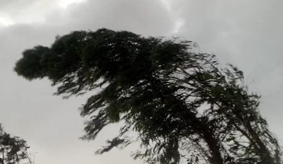 Today's weather forecast: Strong winds in five provinces; snowfall and moderate rain in hilly region