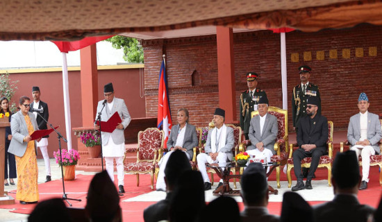 Bhandari takes oath as NA Vice Chair