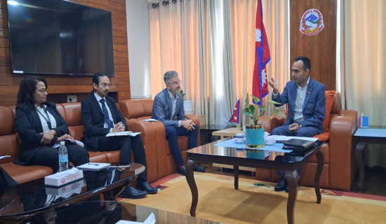 WB director Sislen calls on Communication Minister Dr Timilsina