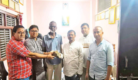 Money generated from cultural show handed to Dutta