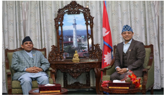HoR Speaker Aryal, NA Chairman Dahal hold meeting